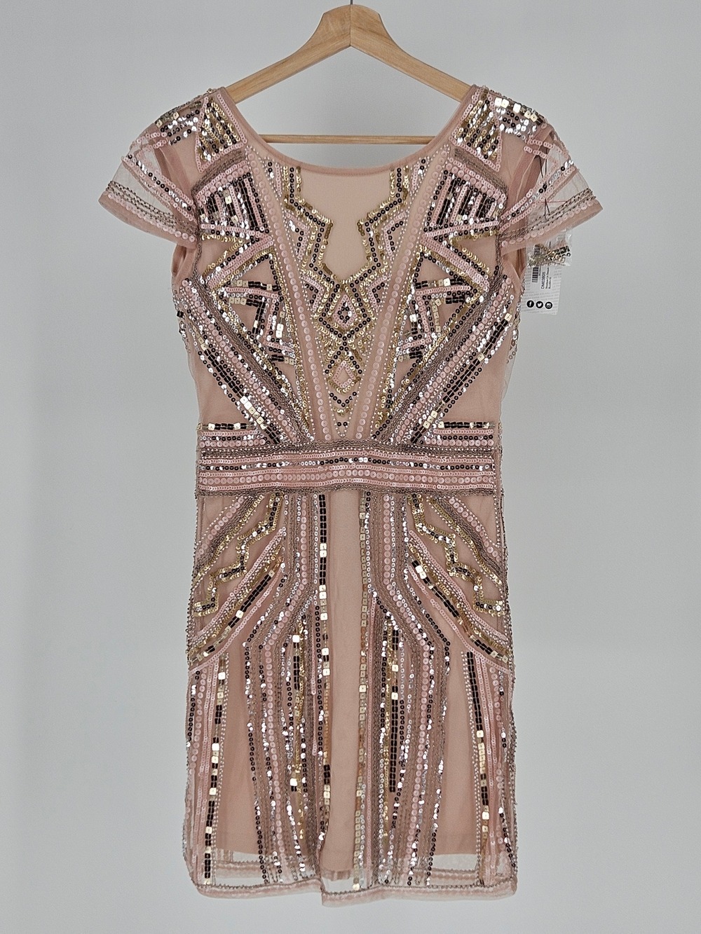 Boohoo Boutique Sequin Cap Sleeve Mini Dress NWT Size 6